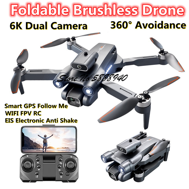 Drone S1S Rc Quadcopter - Drone Pieghevole con Telecomando, Flusso Ottico