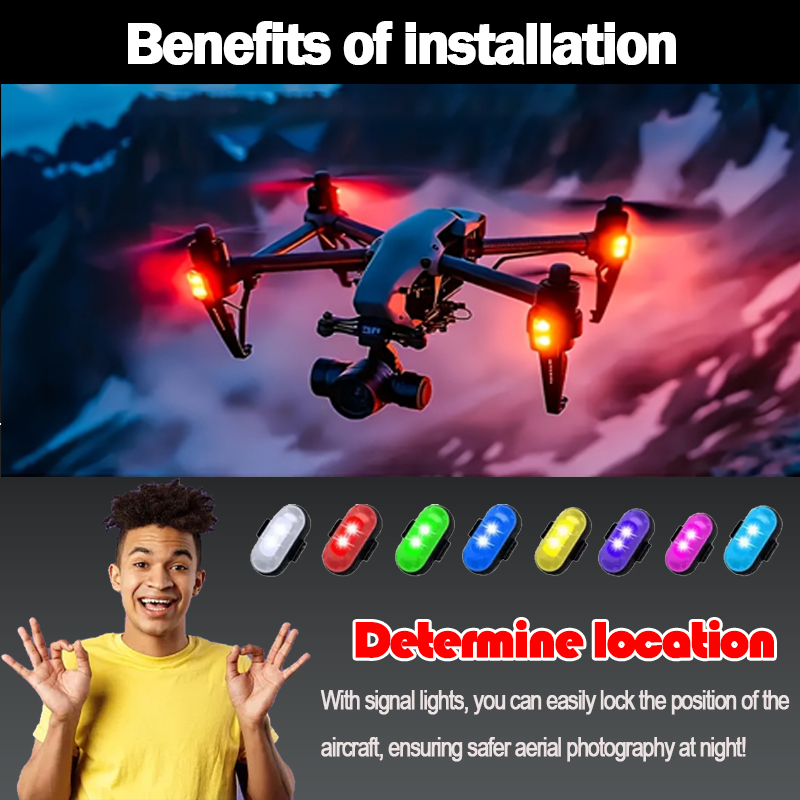 1-10PCS Moto LED Aereo Luci st - Drone Aircraft Jjrc recensione e prezzo