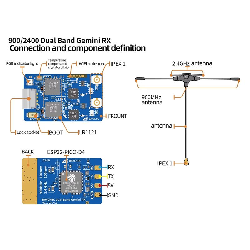 B78B-900Mhz 2.4Ghz 915M ELRS R - Drone Rc Racing recensione e prezzo